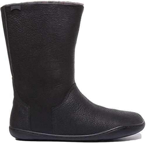 Camper Peu Cami, Bota Media Pantorrilla Mujer, Negro, 38 EU