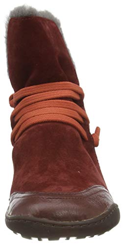 Camper Peu Cami, Botas Cortas al Tobillo Mujer, Rojo, 38 EU
