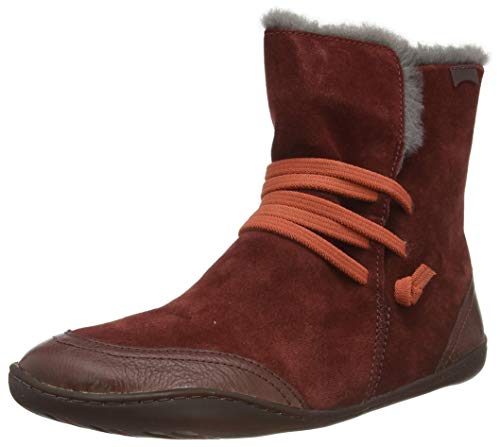 Camper Peu Cami, Botas Cortas al Tobillo Mujer, Rojo, 38 EU