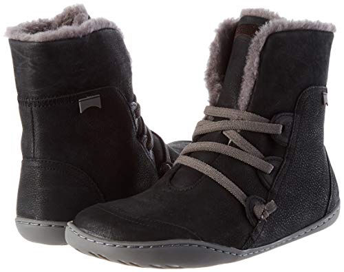 Camper Peu Cami, Botín Mujer, Black, 38