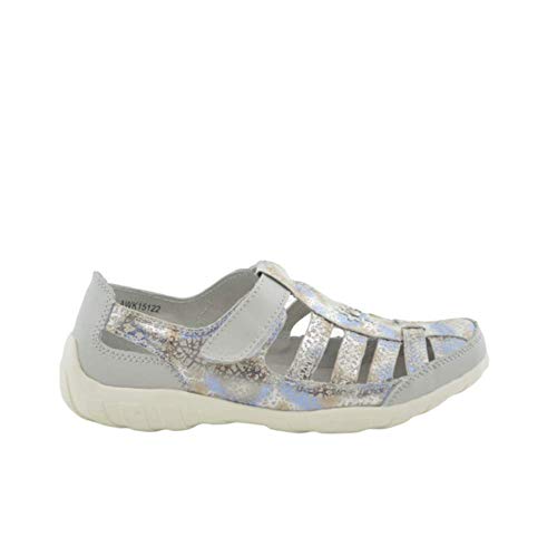 Cangrejeras Piel Natural Plateadas