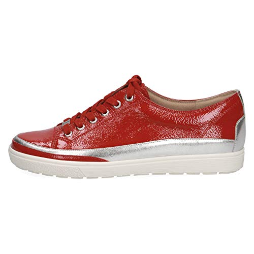 CAPRICE 23654-22 - Zapatillas deportivas con cordones para mujer, color Rojo, talla 39 EU