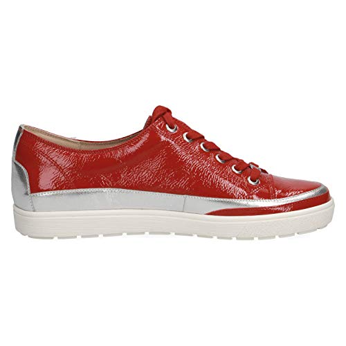 CAPRICE 23654-22 - Zapatillas deportivas con cordones para mujer, color Rojo, talla 39 EU