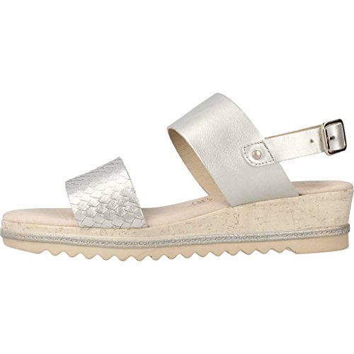 Carmela Sandalias Chanclas Mujer 66161C para Mujer Plateado 39 EU
