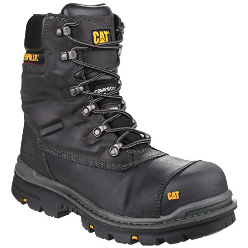 CAT Footwear Premier - Botas de seguridad para hombre de 20 cm Wr Tx Ct S3 HRO Src, color Negro, talla 42 EU