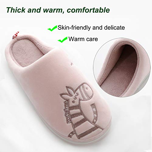 CELANDA Zapatillas de Casa para Mujer Hombre Cálido Zapatos de Estar Otoño Invierno Interior Casa Slippers Suave Algodón Zapatilla