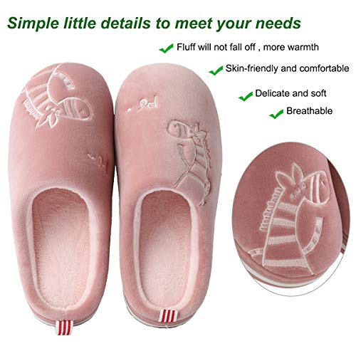 CELANDA Zapatillas de Casa para Mujer Hombre Cálido Zapatos de Estar Otoño Invierno Interior Casa Slippers Suave Algodón Zapatilla