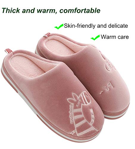CELANDA Zapatillas de Casa para Mujer Hombre Cálido Zapatos de Estar Otoño Invierno Interior Casa Slippers Suave Algodón Zapatilla