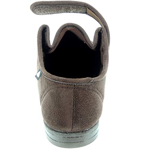 CELIARUIZ WALLABYBAM Wallaby | Zapatilla para Diabéticos | Bamara | Extra Ancho Especial Velcro Posoperatorio Hombre Mujer Unisex MARRÓN Talla 42