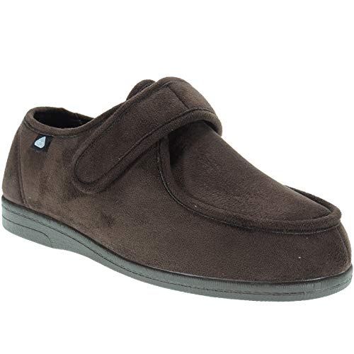 CELIARUIZ WALLABYBAM Wallaby | Zapatilla para Diabéticos | Bamara | Extra Ancho Especial Velcro Posoperatorio Hombre Mujer Unisex MARRÓN Talla 42