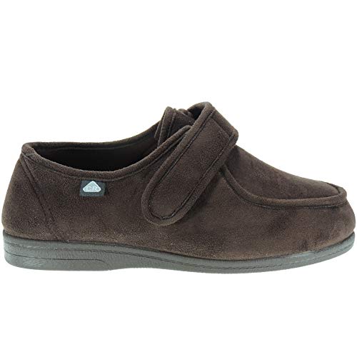 CELIARUIZ WALLABYBAM Wallaby | Zapatilla para Diabéticos | Bamara | Extra Ancho Especial Velcro Posoperatorio Hombre Mujer Unisex MARRÓN Talla 42