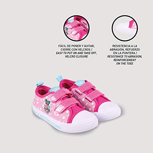Cerdá 2300004713_T028-C70, Zapatillas de Lona para Niñas de LOL Surprise-Licencia Oficial Giochi Preziosi, Rosa, 28 EU