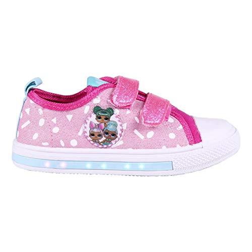 Cerdá 2300004713_T028-C70, Zapatillas de Lona para Niñas de LOL Surprise-Licencia Oficial Giochi Preziosi, Rosa, 28 EU