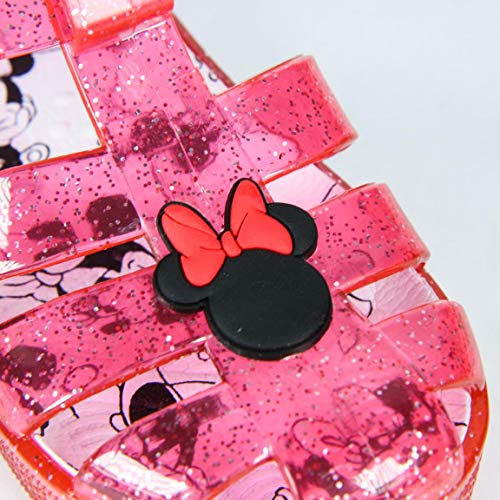 Cerdá Sandalias Cangrejeras Niña Minnie Mouse, Pescador Bebé-Niñas, Rojo, 24 EU