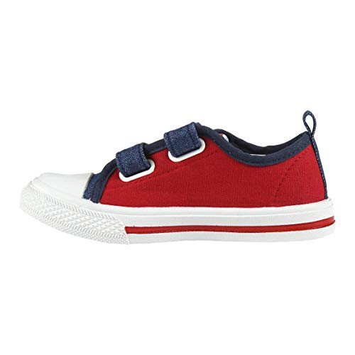 Cerdá Zapatilla Loneta Baja Spiderman, Niño, Rojo Rojo C06, 24