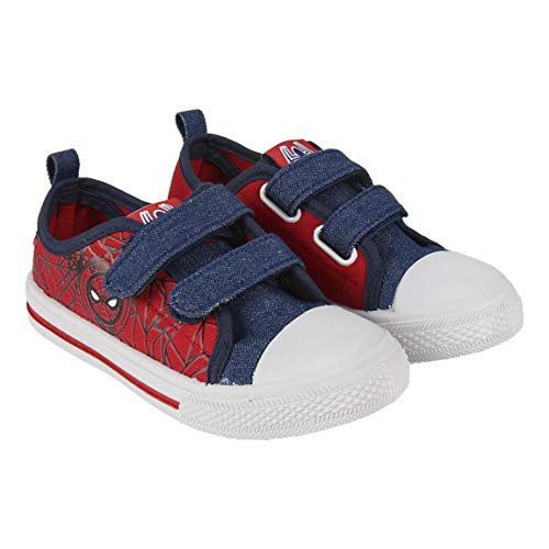 Cerdá Zapatilla Loneta Baja Spiderman, Niño, Rojo Rojo C06, 24