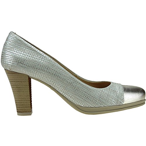 CHAMBY 4320 Zapato Vestir Planta Gel y Tacón de 8CM para Mujer BALY Talla 37