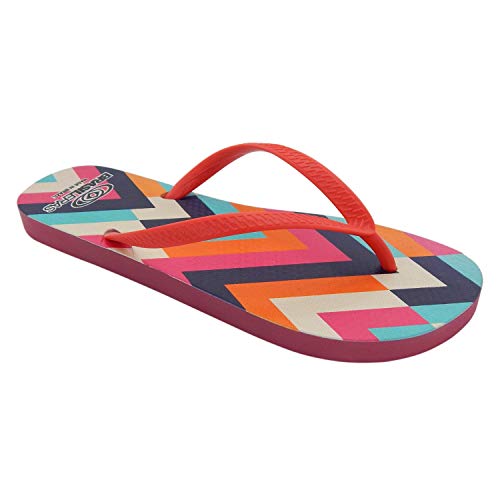 Chanclas de Playa BRASILERAS®,Printed Vintage,Hecho en Brazil. Suela Antideslizante del 34 al 41. Mujer para Interior/Exterior. Zapatos de Piscina Verano