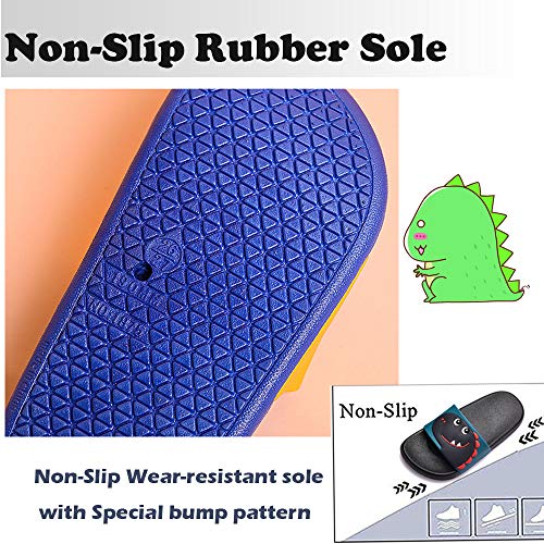 Chanclas de Playa Zapatos de Piscina para Niña Niño Sandalias Verano Antideslizante Zapatillas de Baño Casa Hombre Mujer Negro 39/40EU=40/41