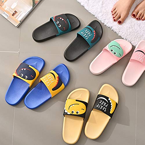 Chanclas de Playa Zapatos de Piscina para Niña Niño Sandalias Verano Antideslizante Zapatillas de Baño Casa Hombre Mujer Negro 39/40EU=40/41