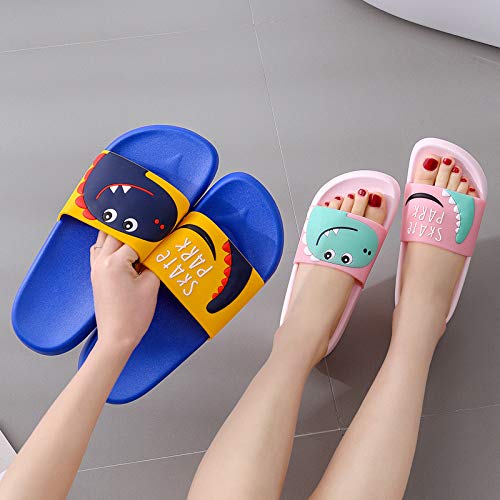 Chanclas de Playa Zapatos de Piscina para Niña Niño Sandalias Verano Antideslizante Zapatillas de Baño Casa Hombre Mujer Rosado 34/35 EU