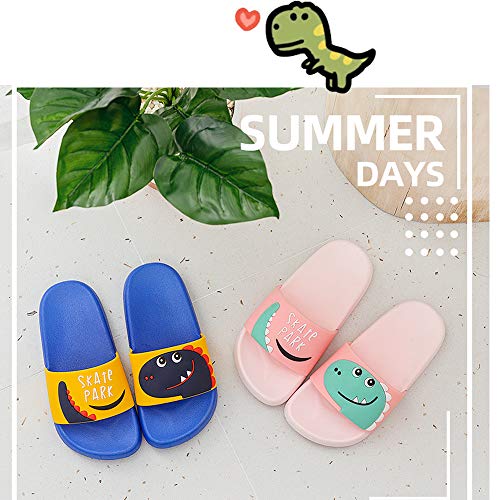 Chanclas de Playa Zapatos de Piscina para Niña Niño Sandalias Verano Antideslizante Zapatillas de Baño Casa Hombre Mujer Rosado 34/35 EU