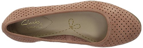 Clarks 261238644, Bailarinas Mujer, Rosa (Pink Suede), 41 EU