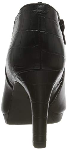 Clarks Adriel Lily, Botas Cortas al Tobillo Mujer, Combi Negro, 39.5 EU