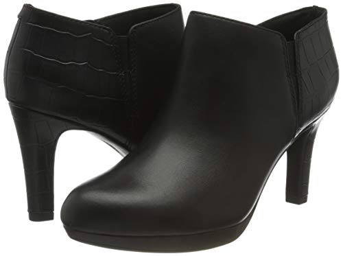 Clarks Adriel Lily, Botas Cortas al Tobillo Mujer, Combi Negro, 39.5 EU