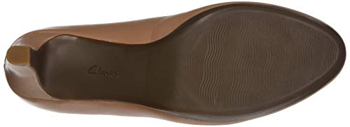 Clarks Adriel Viola, Zapatos de Tacón Mujer, Beige (Praline Leather Praline Leather), 40 EU