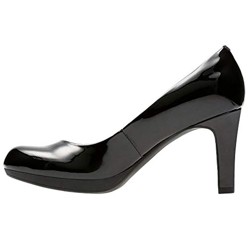 Clarks Adriel Viola, Zapatos de Tacón Mujer, Negro (Black Pat), 38 EU