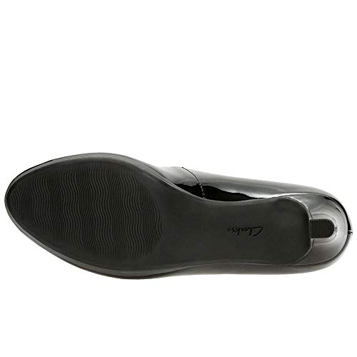 Clarks Adriel Viola, Zapatos de Tacón Mujer, Negro (Black Pat), 39 EU