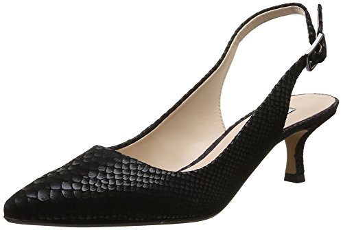 Clarks Aquifer Belle, Zapatos de tacón para Mujer, Black Snake, 37.5 EU