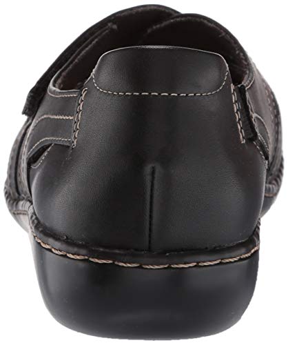 Clarks Ashland Rosa, Zapatillas Deportivas. para Mujer, Piel Negra, 38.5 EU