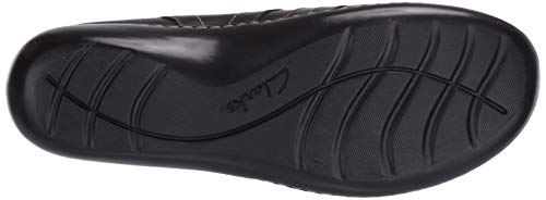 Clarks Ashland Rosa, Zapatillas Deportivas. para Mujer, Piel Negra, 38.5 EU