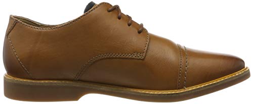 Clarks Atticus Cap, Zapatos de Cordones Derby Hombre, Braun Tan-Funda de Piel, 42 EU
