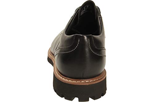 Clarks Batcombe Hall Derby - Zapatos de Cordones para Hombre, Negro (Black Leather), 43 EU