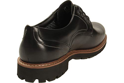 Clarks Batcombe Hall Derby - Zapatos de Cordones para Hombre, Negro (Black Leather), 43 EU