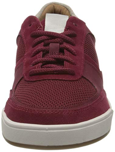 Clarks Bizby Lace, Zapatillas Hombre, Combinación Red Suede, 42 EU