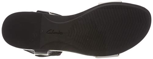 Clarks Bright Pacey, Mules Mujer, Blanco (White Leather-), 37 EU