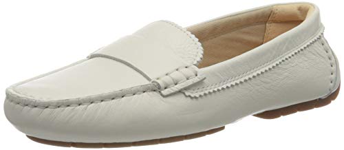 Clarks C MOCC, Mocasines Mujer, Blanco (White Leather White Leather), 40 EU