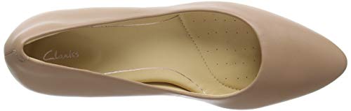Clarks Calla Rose Zapatos de Tacón Mujer, Beige (Praline Leather), 37 EU