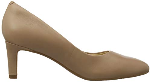 Clarks Calla Rose Zapatos de Tacón Mujer, Beige (Praline Leather), 37 EU