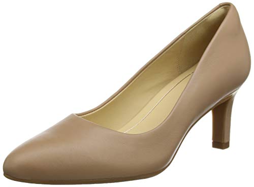 Clarks Calla Rose Zapatos de Tacón Mujer, Beige (Praline Leather), 37 EU