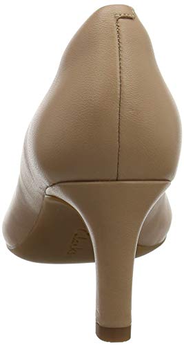 Clarks Calla Rose Zapatos de Tacón Mujer, Beige (Praline Leather), 38 EU