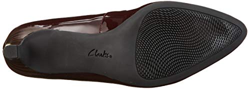 Clarks Calla Rose, Zapatos de Tacón Mujer, Marrón (Burgundy Patent Burgundy Patent), 37.5 EU