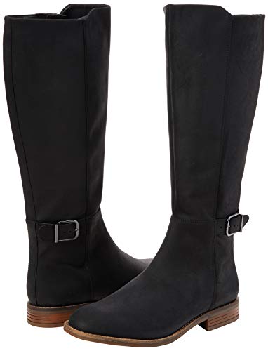 Clarks Camzin Branch, Botas a la Altura de Rodilla Mujer, Cuero Negro, 39 EU