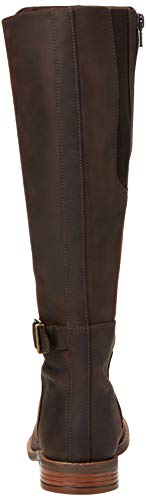 Clarks Camzin Branch, Botas a la Altura de Rodilla Mujer, Lea marrón Oscuro, 41 EU