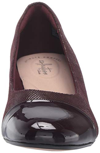 CLARKS Chartli Diva - Chaqueta de Ante para Mujer, Color Granate