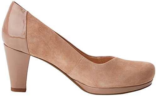 Clarks Chorus Carol, Zapatos de Tacón Mujer, Beige (Beige Combi), 39.5 EU